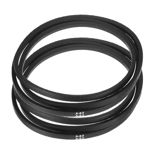 Image of uxcell 2pcs A83 or 4L850 Classic Wrapped Rubber V-Belt, 83 inch(2100mm) Inside Circumference, A Profile V Belt
