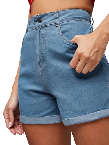 Image of Dolce Crudo Women's Flared High-Rise Stretchable Denim Maxi Skirt