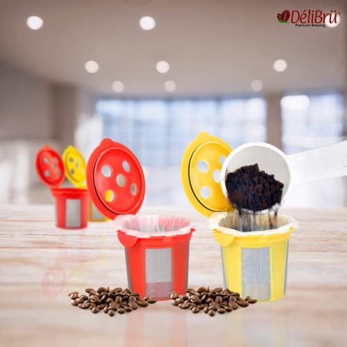 Reusable K Cups For Keurig Supreme - Pack Of 4 Multicolor - And 300 Pack Paper Filters For Reusable Coffee Pods #TOP3