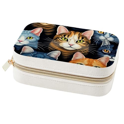Boîte à bijoux portable Spring Cats O pour bagues et colliers