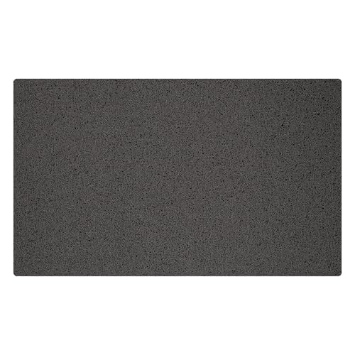 OLIVO.shop | Zerbino Pvc Ricciolo, Zerbino Ingresso Esterno, Zerbino da Esterno Gomma, Zerbino Ingresso Ricciolo Vinilico, Tappeto Esterno FLEX, 45x75 cm 5 colori (Grigio Scuro)