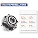 PAROD 513302 Front Wheel Bearing Hub Assembly Fit for 2019-2019 Subaru Ascent, 2019-2021 Forester, 2004-2014 Impreza, 2015-2020 Legacy, Outback