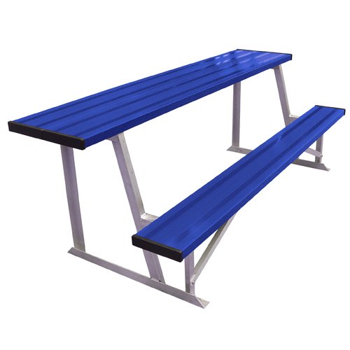 Mesa Scorer de 7.5 pies con banco, color royal
