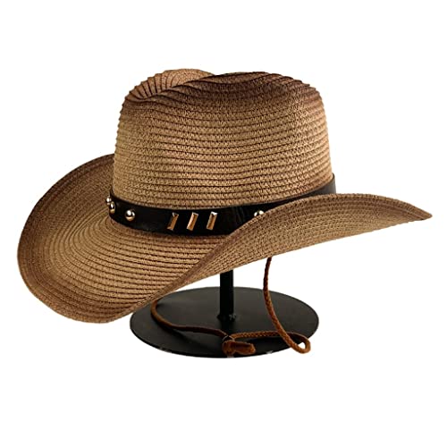 Chapeau de cowboy anti-vent et protection solaire pour activités outdoor et bord de mer