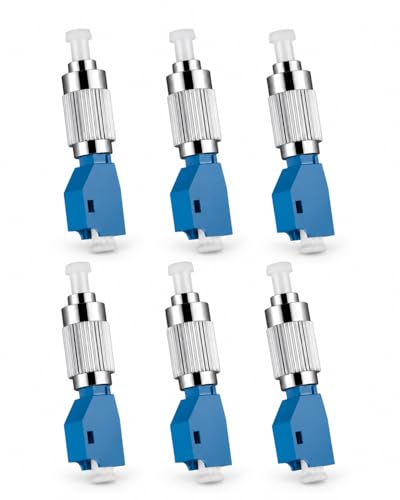 Adaptadores FC macho a LC hembra fibra óptica x6 miniatura 1