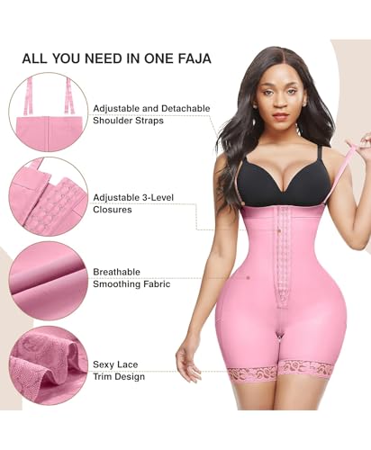Image of Lover-Beauty Fajas Colombianas Shapewear for Women Tummy Control Postpartum Body Shaper Butt Lifter Bodysuit