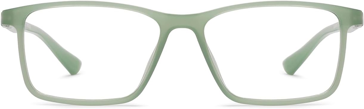 LENSKART BLU | Zero Power Blue Cut Computer Glasses | Anti Glare, Lightweight & Blocks Harmful Rays | 100% UV Protected | Full Rim Rectangular | For Men & Women | Large | LB E13738-C1