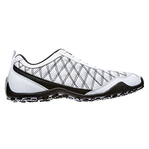 FootJoy Women's Summer Series Spikeless Golf Shoes (7.5, White/Black)