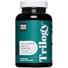 Vibrant Health, Trilogy, Probiotic Multivitamin with an Essential Blend of Omega-3, Vitamin A, B12, C, D3, E, Selenium, Magnesium & Zinc, 30 Servings