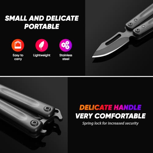 Image of XXV Pocket Knife, Stainless Steel Folding Knife for Outdoor,Small Portable Camping Knives Gifts for Man