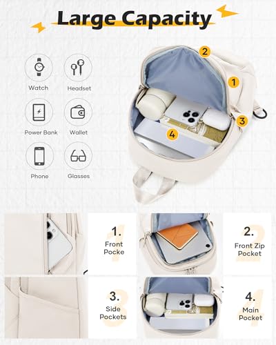 Image of Small Black Sling Crossbody Backpack Shoulder Bag for Men Women