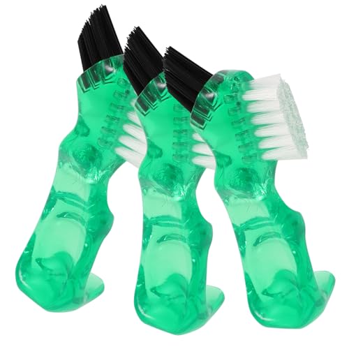 WRITWAA 3 Piezas Cepillo Interdental Cepillo De Manual Aparatos Ortopédicos Para La Limpieza Mini Multifuncional Mini De Doble Cabeza Pequeño De Doble Cabeza Tirantes Páginas Green