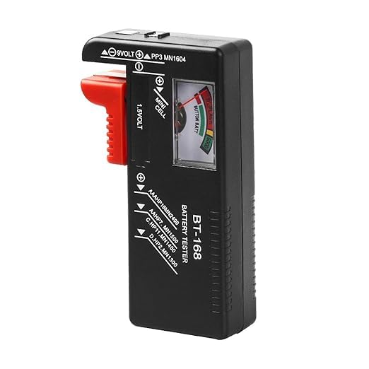 rp mall Battery Tester, VTECHOLOGY Model BT-168 Battery Checker for AA AAA C D 9V 1.5V Button Cell Batteries (Requires No Battery for Operation)-picture-28