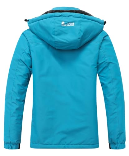 Image of MOERDENG Women's Waterproof Ski Jacket Warm Winter Snow Coat Mountain Windbreaker Hooded Raincoat Jacket