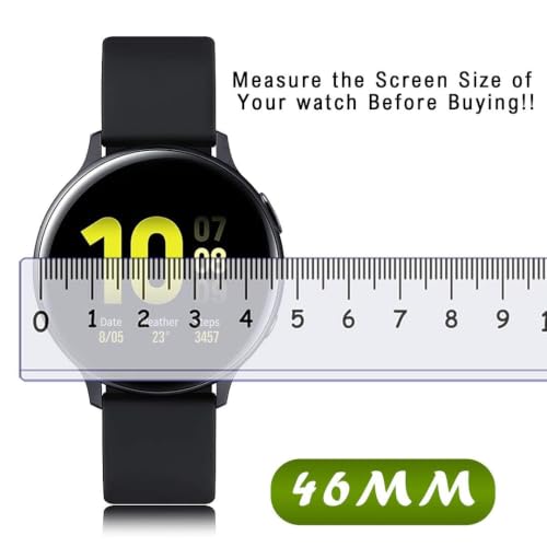 Image of BLACKSHEEP 2 Pack Membrane For OnePlus Watch 4 / Watch 4 Pro 46 mm Full Screen Coverage Flexible Watch Screen Protector with Easy Installation Kit