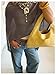 Milumia Women's Y2k Dolman Long Sleeve Poncho Sweater Cape Shawl Wrap Asymmetrical Sheer Tops Brown Large