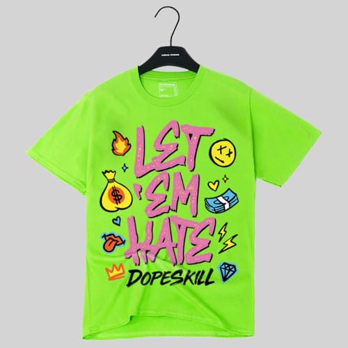 Image of DopeSkill Graphic Tee Streetwear Hip Hop Hypebeast Unisex T-Shirt Sneaker Colour Matching Shirts Inspired Motivation Quotes