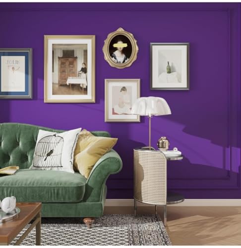 Image of DEEMUS Purple Matte Peel & Stick Self Adhesive Waterproof Sticker for Living Room, Bedroom Office,Almirah, Floor, Tabletop, Wall, Fridge,& Renovation Projects (2 x 25 Feet)