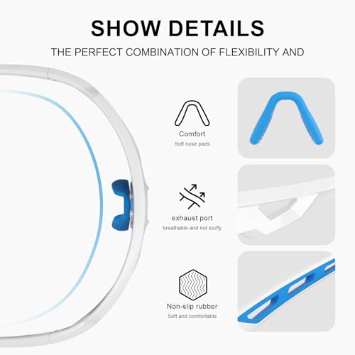 suoso Sports Sunglasses for Youth: UV400 Protection Sun Glasses for men Womens Wrap Around Goggles for Baseball Cycling4