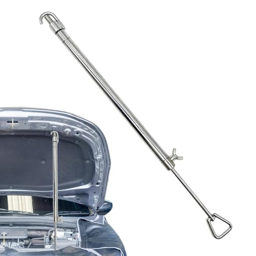 Barre d'appui de capot en acier durable pour maintenance auto et support de rangement télescopique