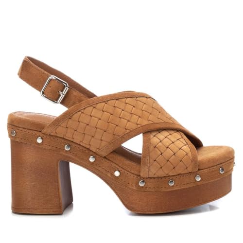 Nu-pieds cuir nubuck caramel Carmela taille 39 : fini les pieds douloureux