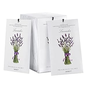 MYARO 12 Packs Lavender Scented Sachets Air Freshener for Drawer and Closet, Long-Lasting Sachets Bags Drawer deodorizers Fresh Scents, Home Fragrance for Lover