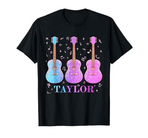 Taylor First Name I Love Taylor Girl Groovy 80's Vintage T-Shirt