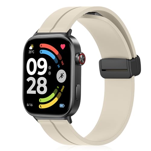 [RicYeel] ���C�t�� �V���R���o���h Xiaomi Redmi Watch 6 5 4/Xiaomi Smart Band 9 Pro/8 Pro �Ή� �����o���h �}�O�l�b�g�t�� �����ȒP �X�|�[�c�o���h �X�g���b�v �ւ��o���h �����x���g (�X