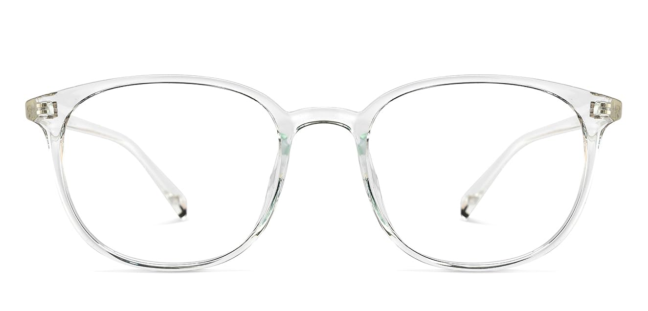 LENSKART BLU | Bluecut Computer Eyeglasses | Transparent Full Rim Round | For Men & Women | Large | LB E16226 (B0D5BM86VW) Amazon Price History, Amazon Price Tracker