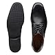 Clarks Herren Tilden Plain Derby, Black Leather, 42 EU