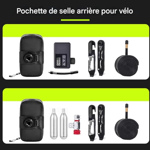 Sac de selle portable et imperméable pour votre prochain voyage à vélo et camping