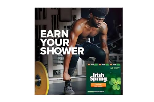ODWIRA 6-Pack Deodorant Irish Bar Soap, Mild for skin, 12 hours small fresh, Spring Soap for Washing Face, Body, Hand, 4oz each (total 24 oz) + 1 shower Sponge made for Irish Spring Soap