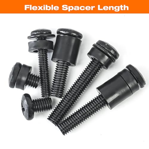 Charmount Universal TV Wall Mount Screws Hardware Bolt Kit, Includes M4, M5, M6, M8, Spacers and Washers, VESA Mounting Screws Set for All TVs and Monitors