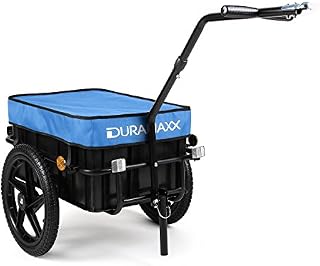 DuraMaxx Big-Mike - Bicycle trailer, Handcart, With towing bar, Transport box with a 70 litre volume, Load capacity: max. 40 kg, Ball coupling for bicycles with 26'' - 28'', Steel frame