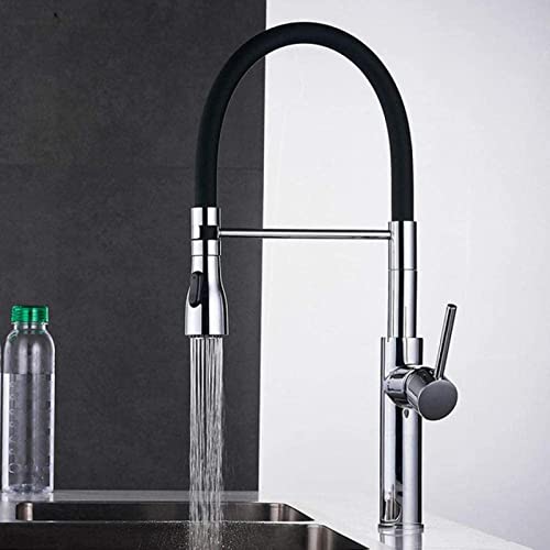 Robinet d'évier double bec avec commande eau chaude et froide à poignée unique - 2