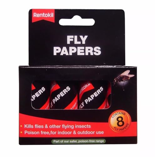 Decco Rentokil FF89 Pesticide Free Fly Paper (Pack of 8)