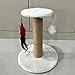 BELOWSYALER Natural Sisal Cats Post Small Cats Scratch Post with Hanging Ballsfor Protecting Furniture and Home Decoratio