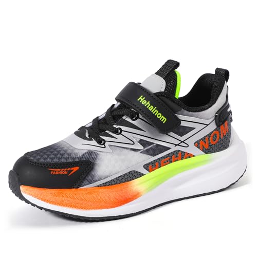 Hehainom Boys Shoes Kids Girls Sneakers Boys Running Tennis Shoes Athletic Lightweight Sports Kids Shoes