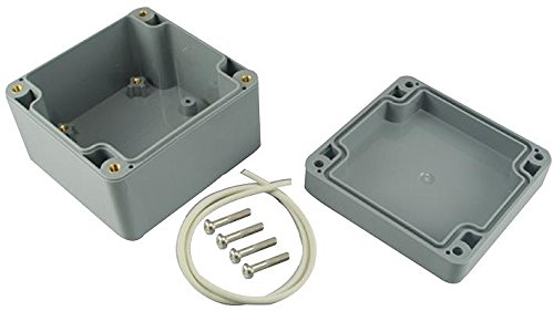 Boîtier en plastique technique IP65 gris foncé 82 x 80 x 55 mm pour armoire rack 19 pouces