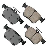 Akebono Brakes - Brake Pad Set - Superior initial effectiveness with no required break-in period, 1 Year limit warranty (EUR1761), GREY