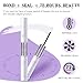 B&Q Lashes Cluster Bond and Seal Waterproof 10ML Bond and Seal Lash Bond DIY Lash Extension Bond and Seal for Beginner Eyelash Bond and Seal Long Lasting Lash Seal(YJST-White)