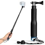 VINATO 19–49 cm Perche à Selfie pour GoPro, Perche Télescopique pour Caméra d'action, Réglable en Aluminium, pour GoPro Hero 12/11/10/9/8/7/6 AKASO SJ4000 SJ5000 Insta360 X3 Caméras d'action