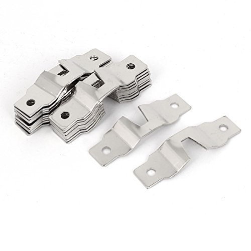Image of Aexit 52mm x Nails, Screws & Fasteners 15mm Metal Double Hole Photo Picture Frame Hanging Hooks Picture Hangers Hangers 20PCS