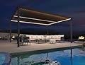 PURPLE LEAF 94AS Louvered Pergola Accessory Integrated LED Strip Lights Only for 12' X 16' PURPLE LEAF 94AS Full Aluminum Outdoor Louvered Pergola, Not Pergola