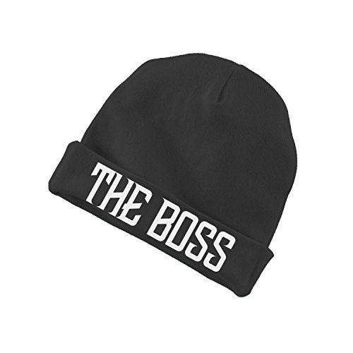 The Boss Funny Baby Beanie Cotton Cap Hat - Black