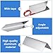 Lounsweer 4 Pcs 5.91 x 1.77 Inch Garage Door Seal Guards Weatherproofing Shield Seal Strip Door Sweep Barrier with Adhesive Tape for Garage Indoor Outdoor Home