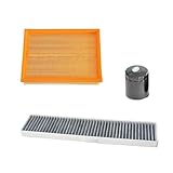 3Pcs Oil Cabin Air Filters Kit Compatible For MG MG6 MK1 1.8L 1.8T 2009-2017 /ROEWE 550 1.8L/1.8T