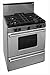 Premier P30S3202PS 30" Pro Series Gas Range with 4 Sealed Top Burners Separate Broiler Compartment 17 000 BTU Oven Burner and Interior Oven Light in Stainless