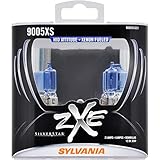 SYLVANIA - 9005XS (HB3A) SilverStar zXe High Performance Halogen Headlight Bulb - Bright White Light Output, HID Attitude, Xenon Fueled Technology (Contains 2 Bulbs)