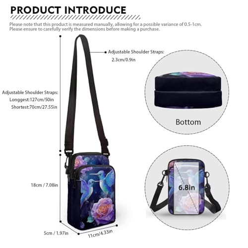 Image of Lightweight Small Crossbody Bags Cell Phone Purses Travel Pouch Shoulder Bag for Women